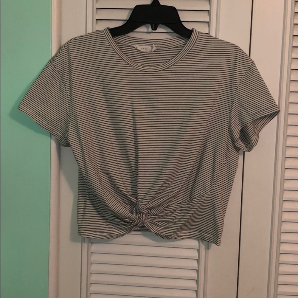 Dry Goods Stripped Crop Top